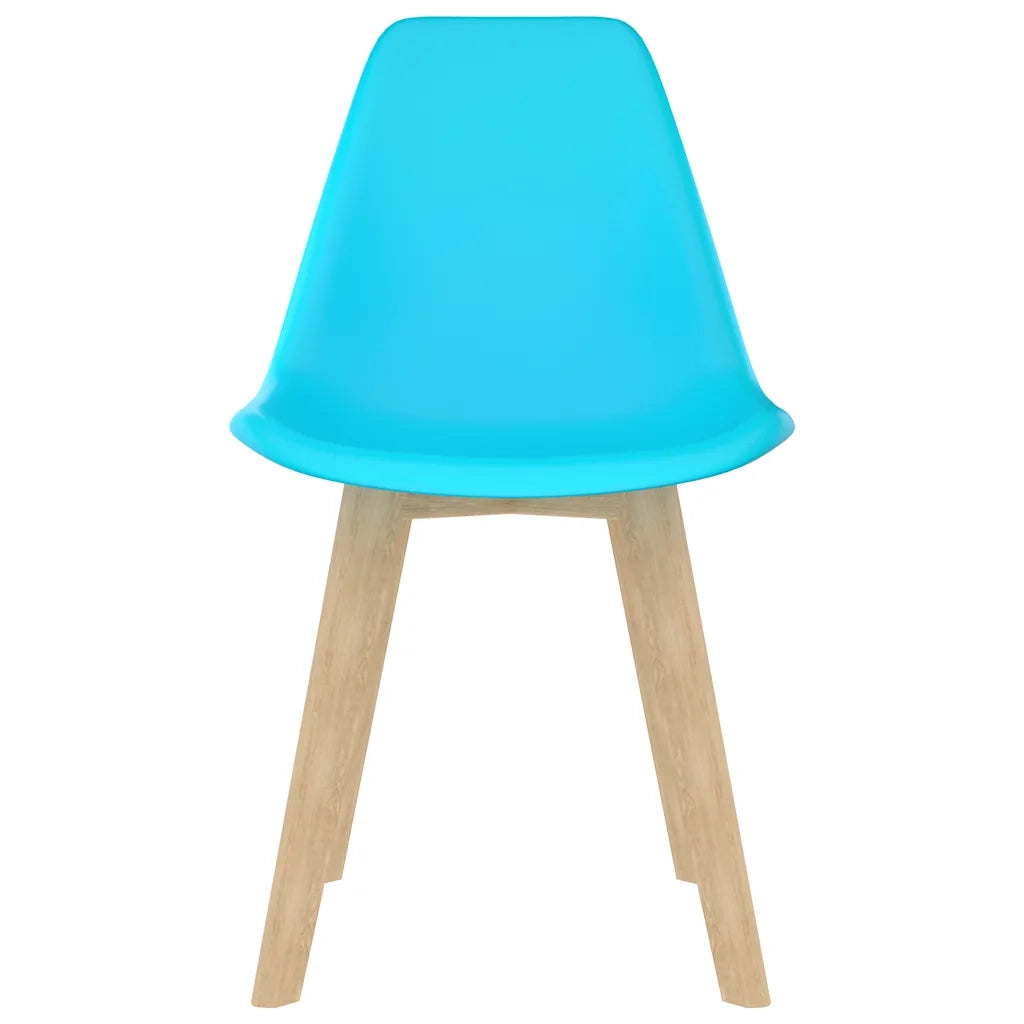 Sedie da Pranzo 2 pz Blu in Plastica cod mxl 56641