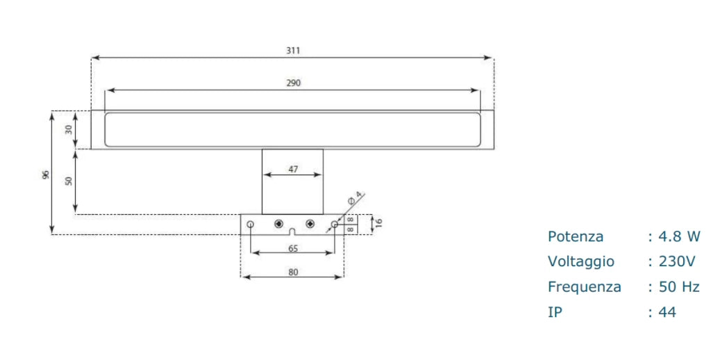 Composizione vasca DX 4 pezzi IGEA bianco opaco
