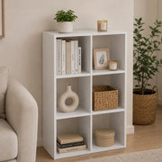 Biblioteca Lifasa, Libreria 4 Ripiani, 61x30x91h cm Bianco