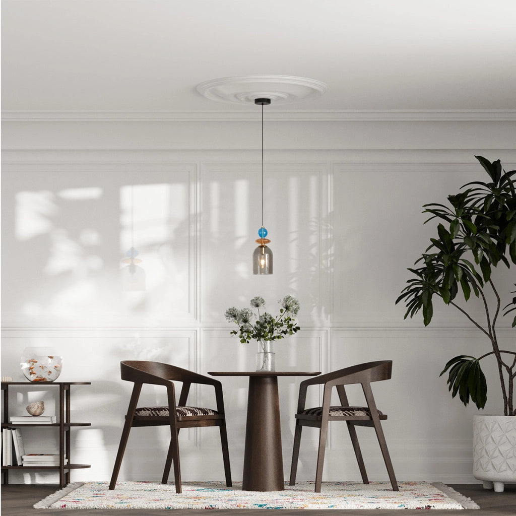 Sospensione Tropea vetro bianco E27 15W Light Prestige