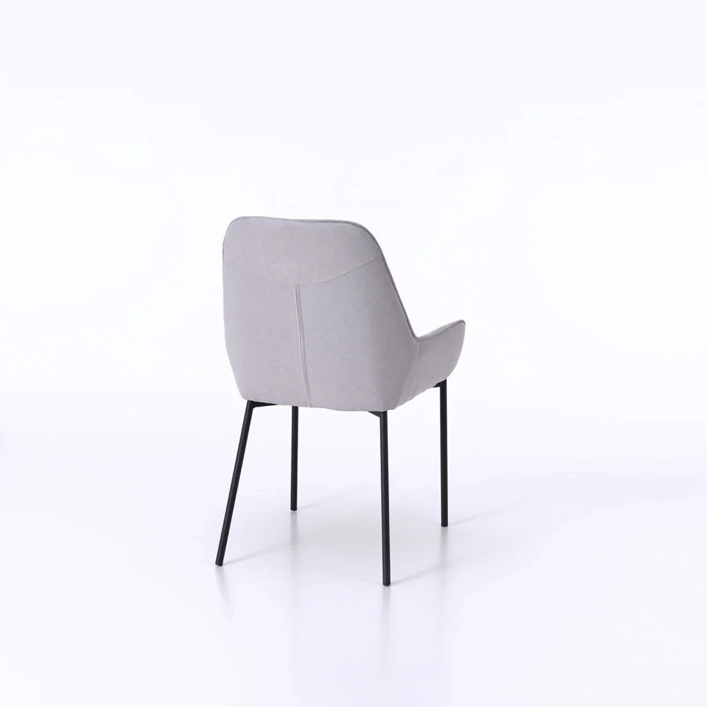 Set 4 Sedie NISIDA grigio chiaro