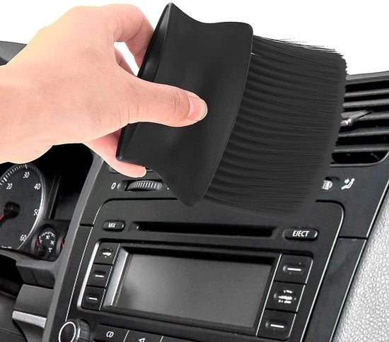 Dettaglio a setole morbide per auto - Interiore - 13 x 12 x 3,6 cm