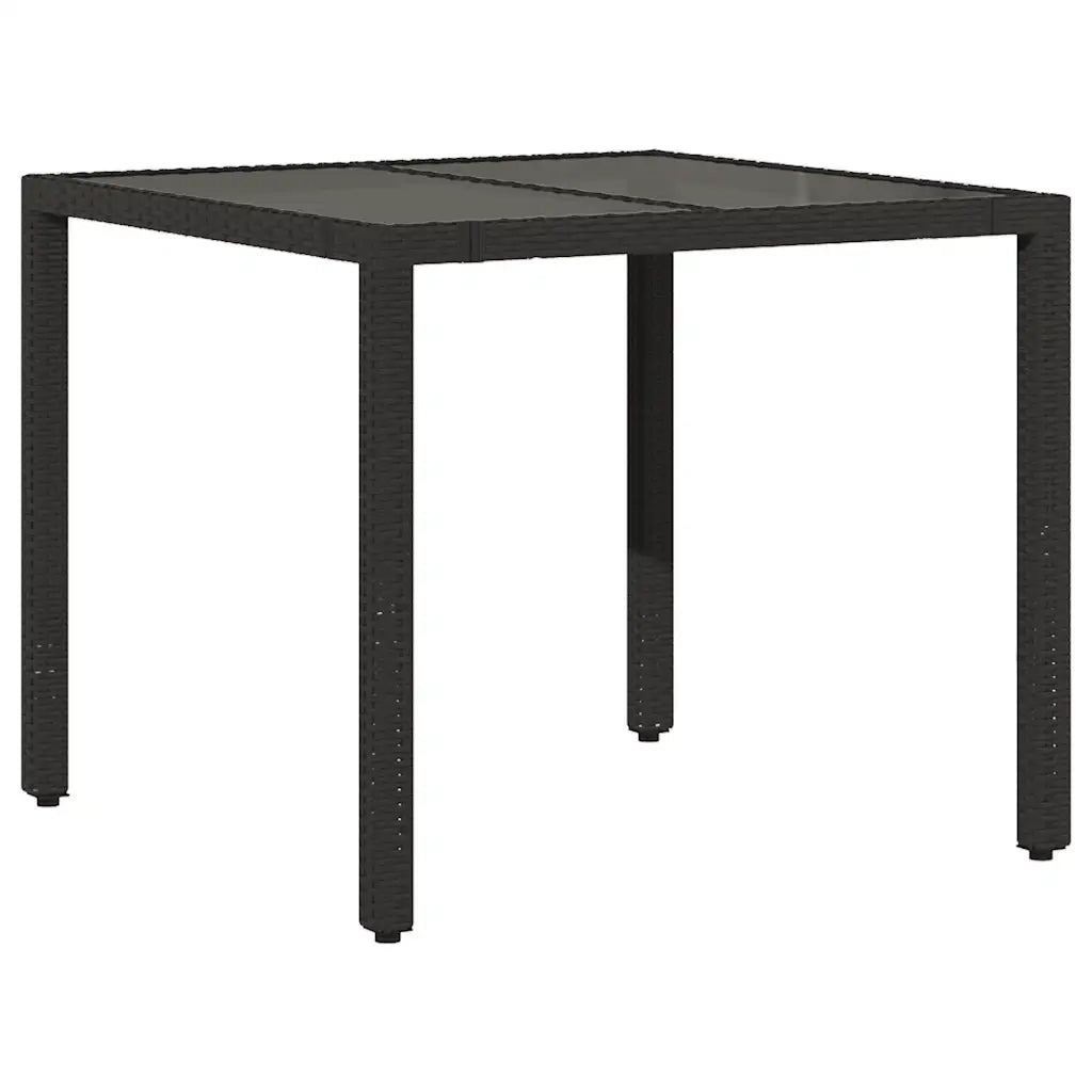 Set Bistrò da Giardino 5 pz con Cuscini in Polyrattan Nero 3276989