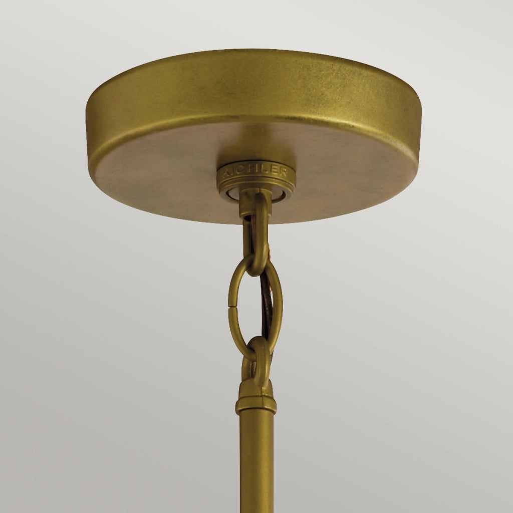 Lampada sospensione esterna Kichler Camillo ottone E27 IP44