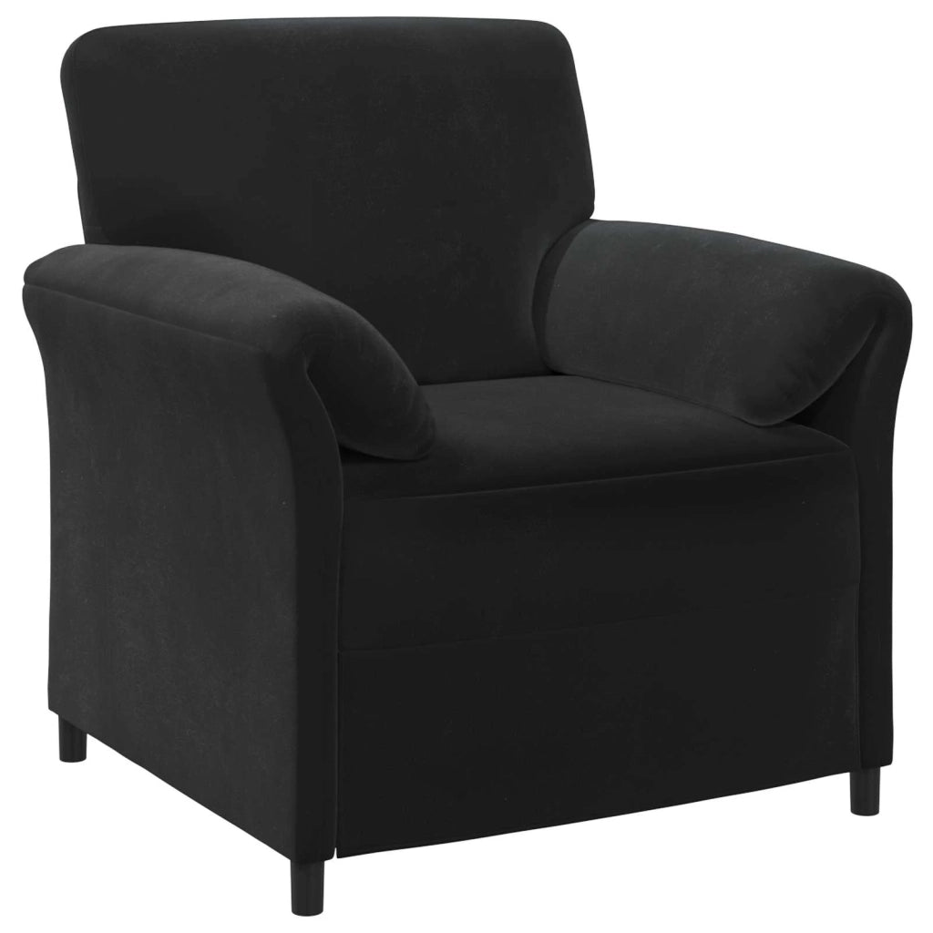 Set di divani 2 pz Nero Velluto 3424891