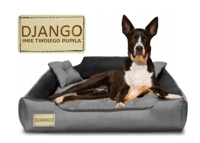AIO FACTORY Cuccia per cani personalizzabile 100x75 cm con cuscino impermeabile grigio