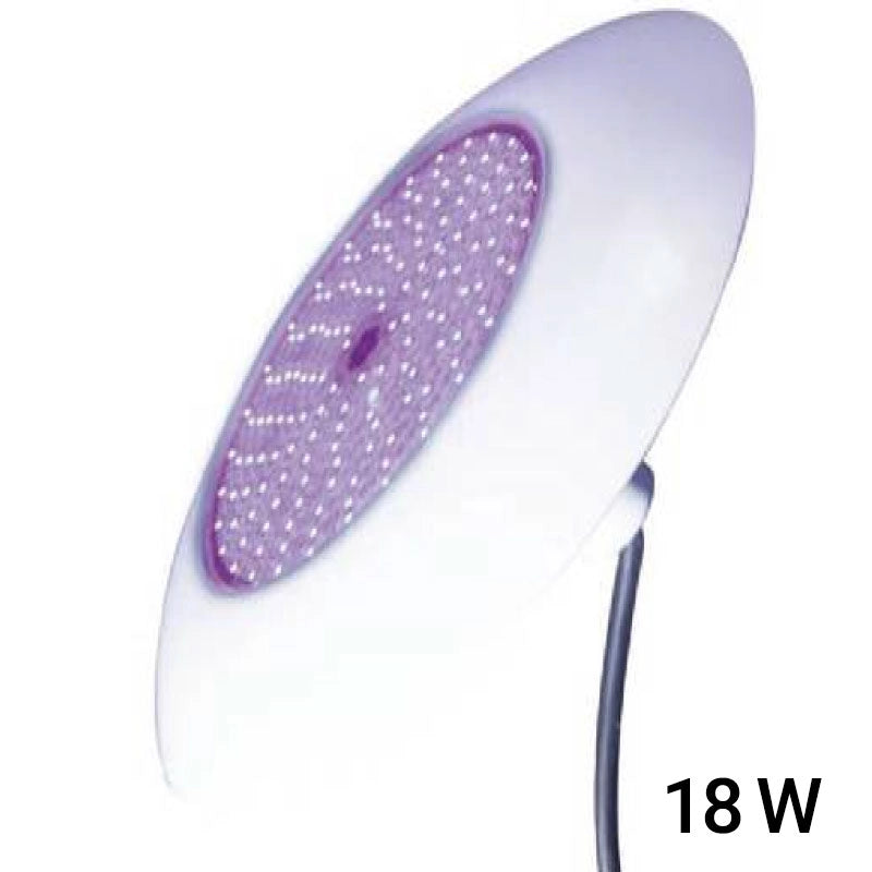 Faro Led Per Bocchetta Piscina  216 Mm Bianco Da 1780 Lumen - 18 W per Pvc O Piastrelle