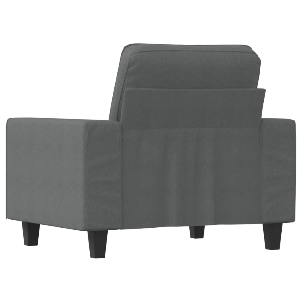 Poltrona | Sedia Relax Grigio Scuro 60 cm in Tessuto