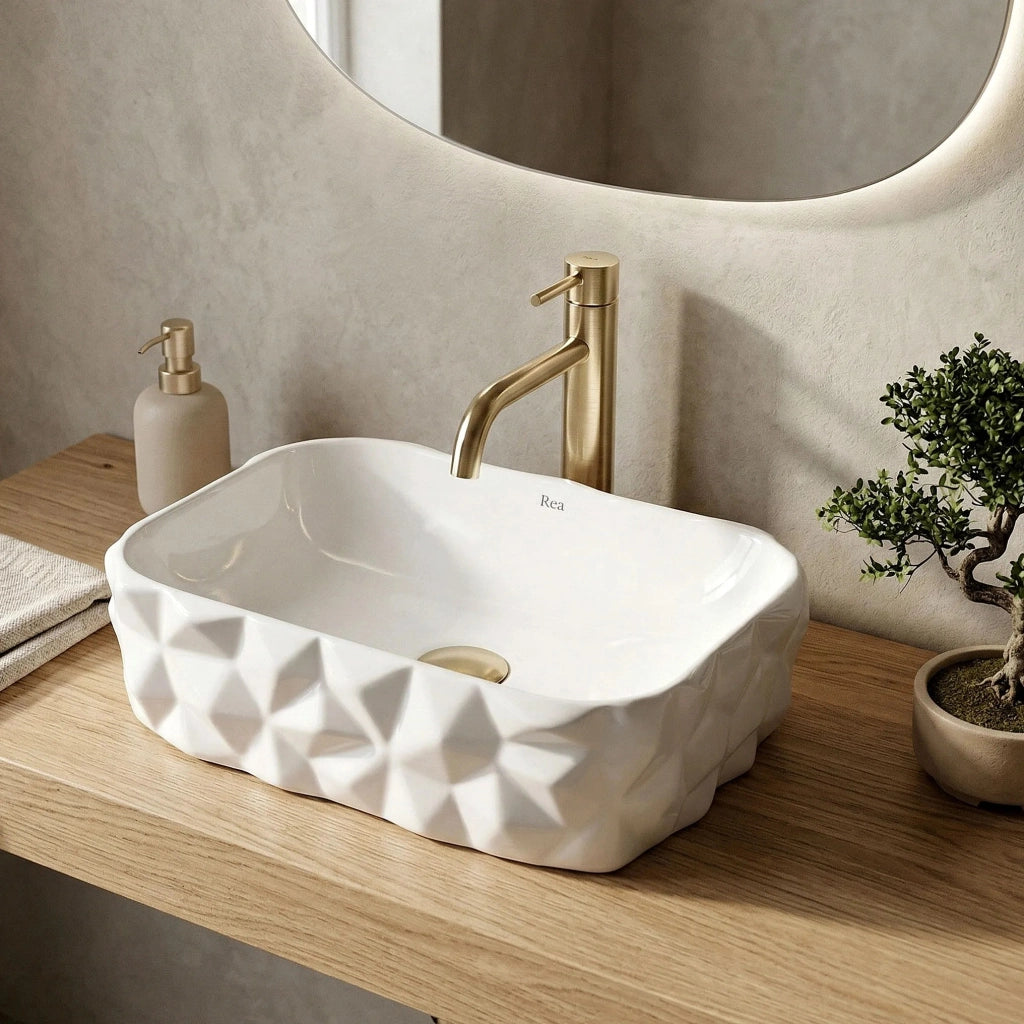 Lavabo Da Appoggio Rea Zamia