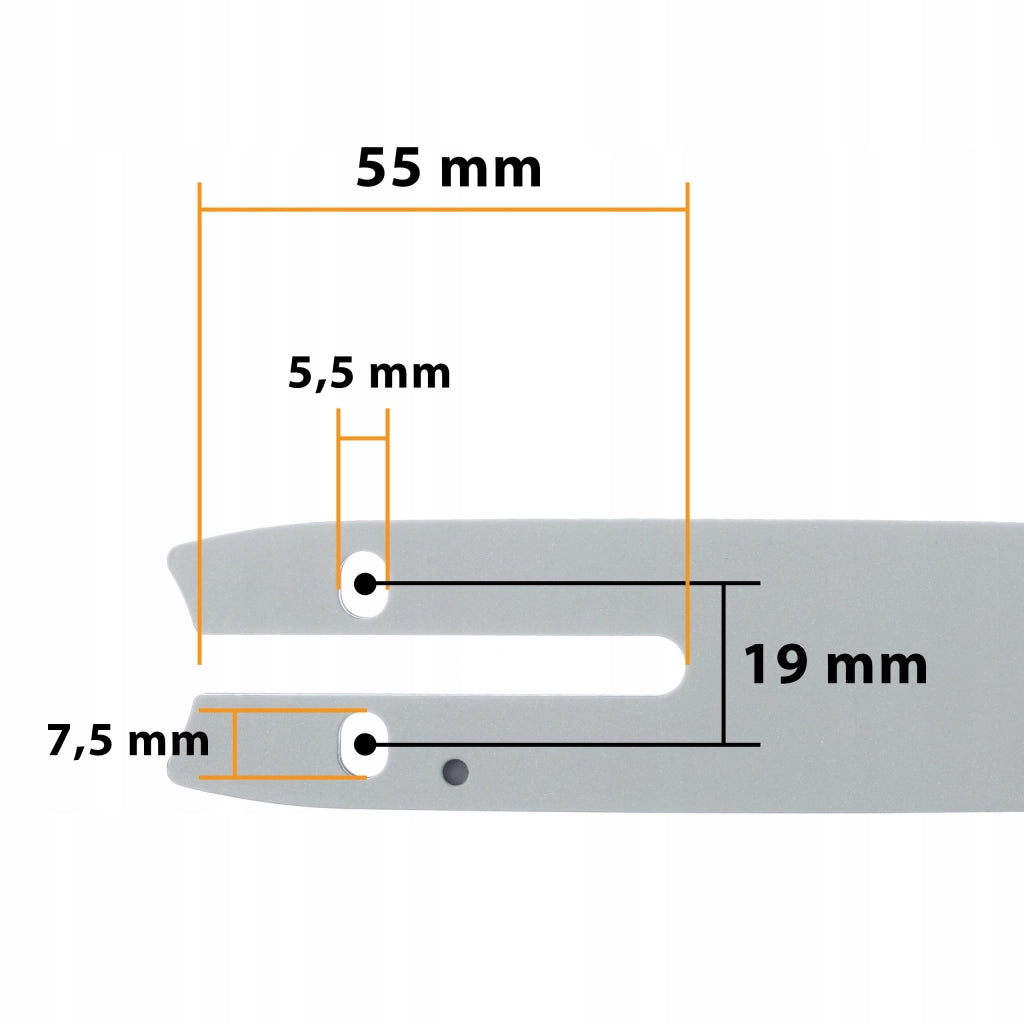 Set Barra di Guida 8" e 2x Catena 1/4" – Acciaio Temperato per Mini Motosega | Taglio Preciso di Legno e Rami