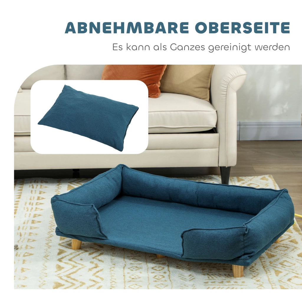 Letto per Cani ¨C Minimal ¨C Tessuto Blu Scuro