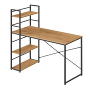 Scrivania per computer Valora MAX 4.0 con gambe in rovere nero, design moderno