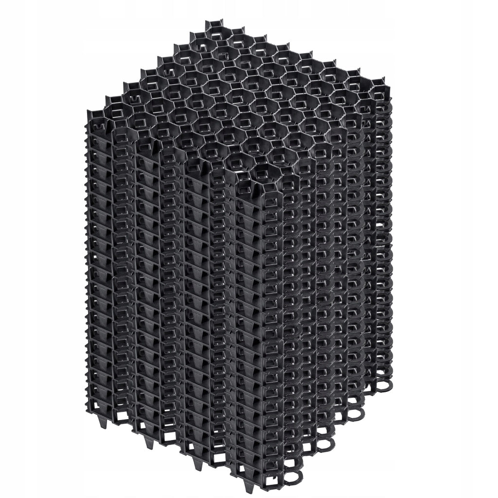 Griglia di protezione per prato KADAX Geogrid 50x50x3,5 cm, 20 pezzi, giardino, 530 tonnellate/m²