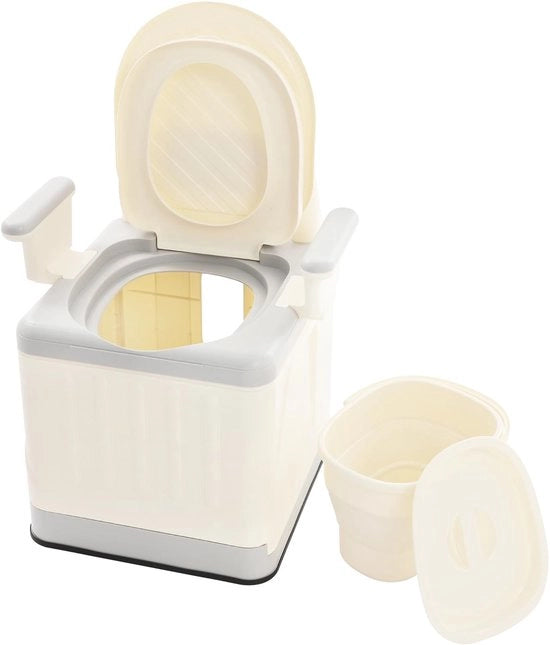 Portatile Toilette da Esterno e Interno con Coperchio