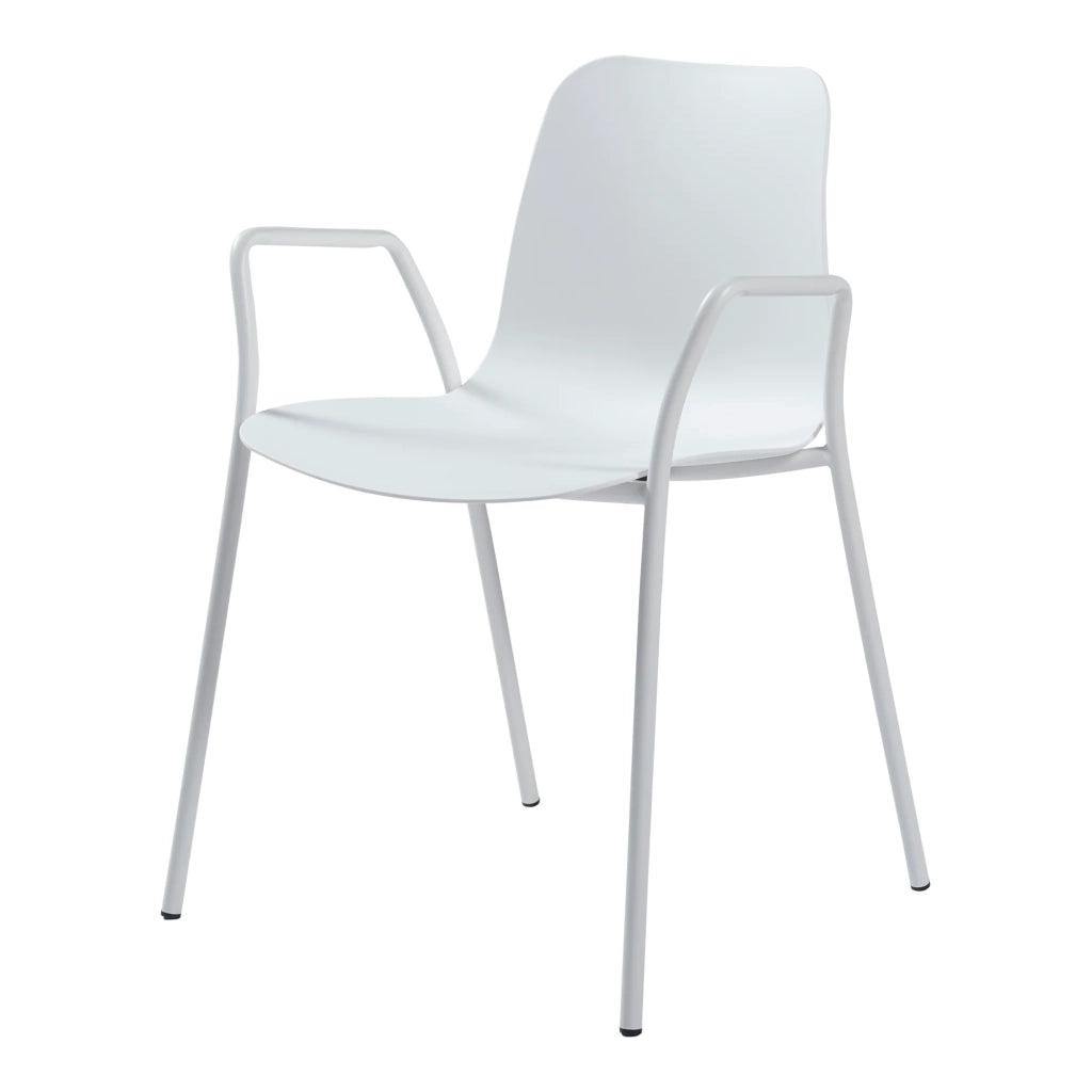 Sedia da pranzo 80 x 58 x 52 cm bianca 03_0009204
