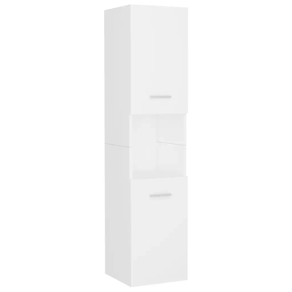 Set Mobili da Bagno Bianco in Legno Multistrato 3071225