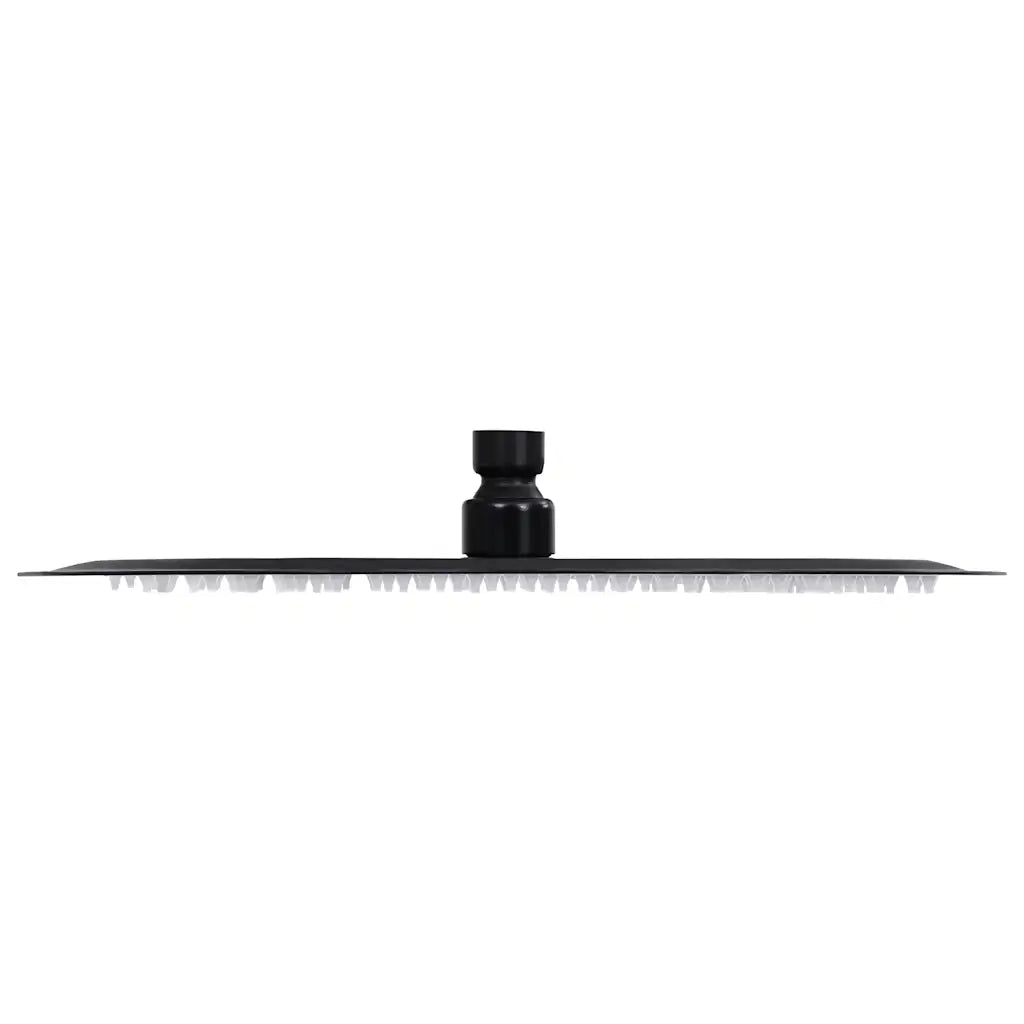 Testa Doccia a Pioggia in Acciaio Inox 30 cm Rotonda Nera CFW3081054