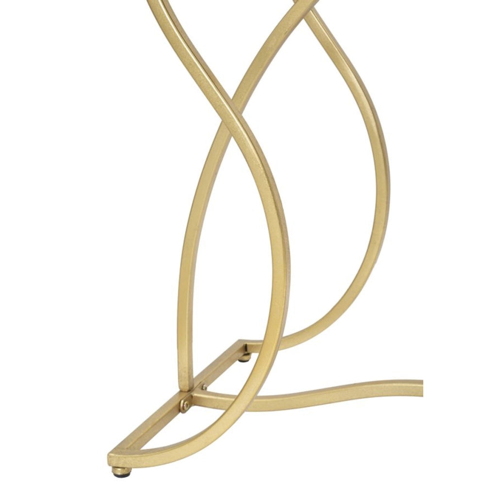 Tavolo Consolle VKH626, Oro, Metallo, 130x40x75 cm