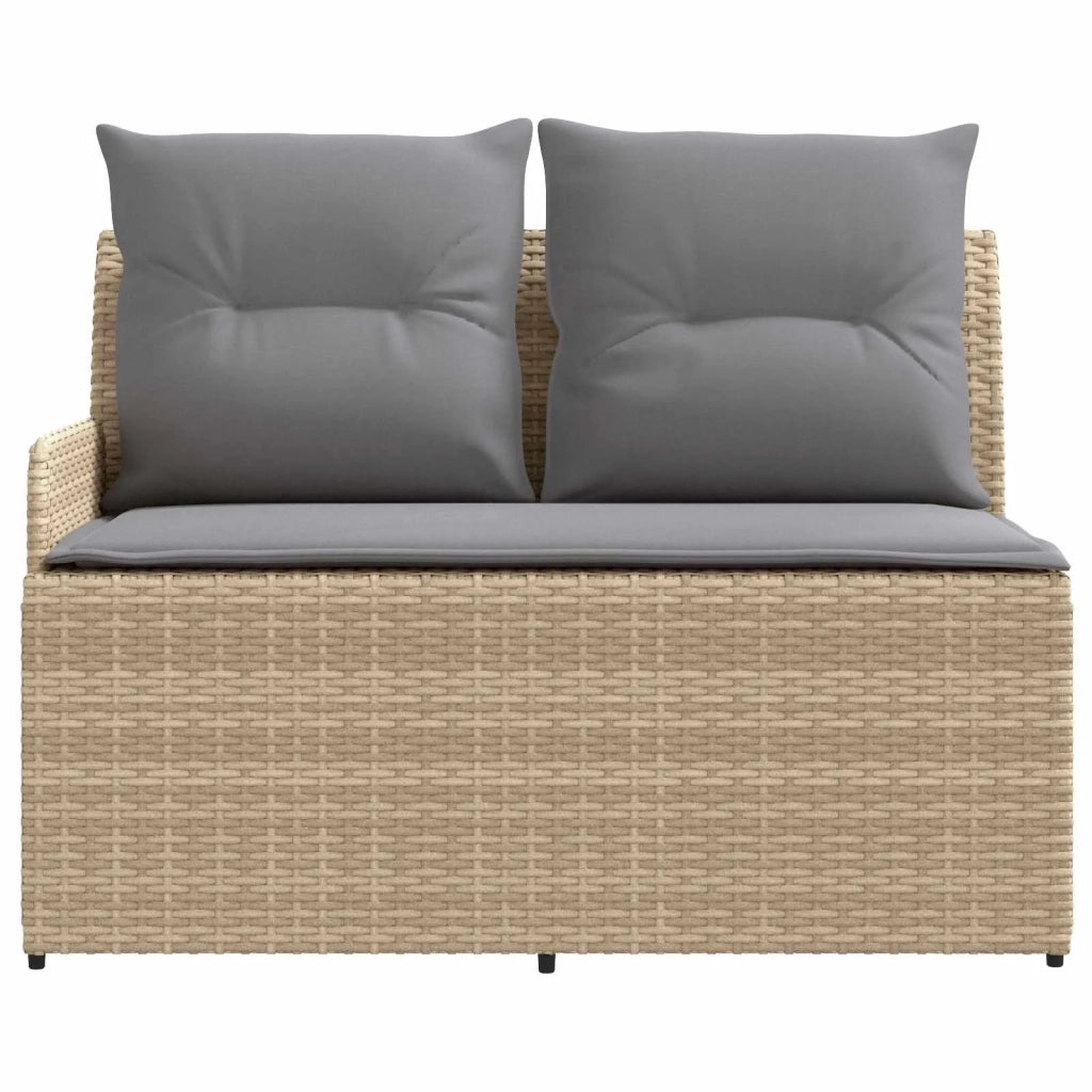 Sofa da giardino-Divano con braccioli da giardino con divano angolare 2 Pezzo 626253