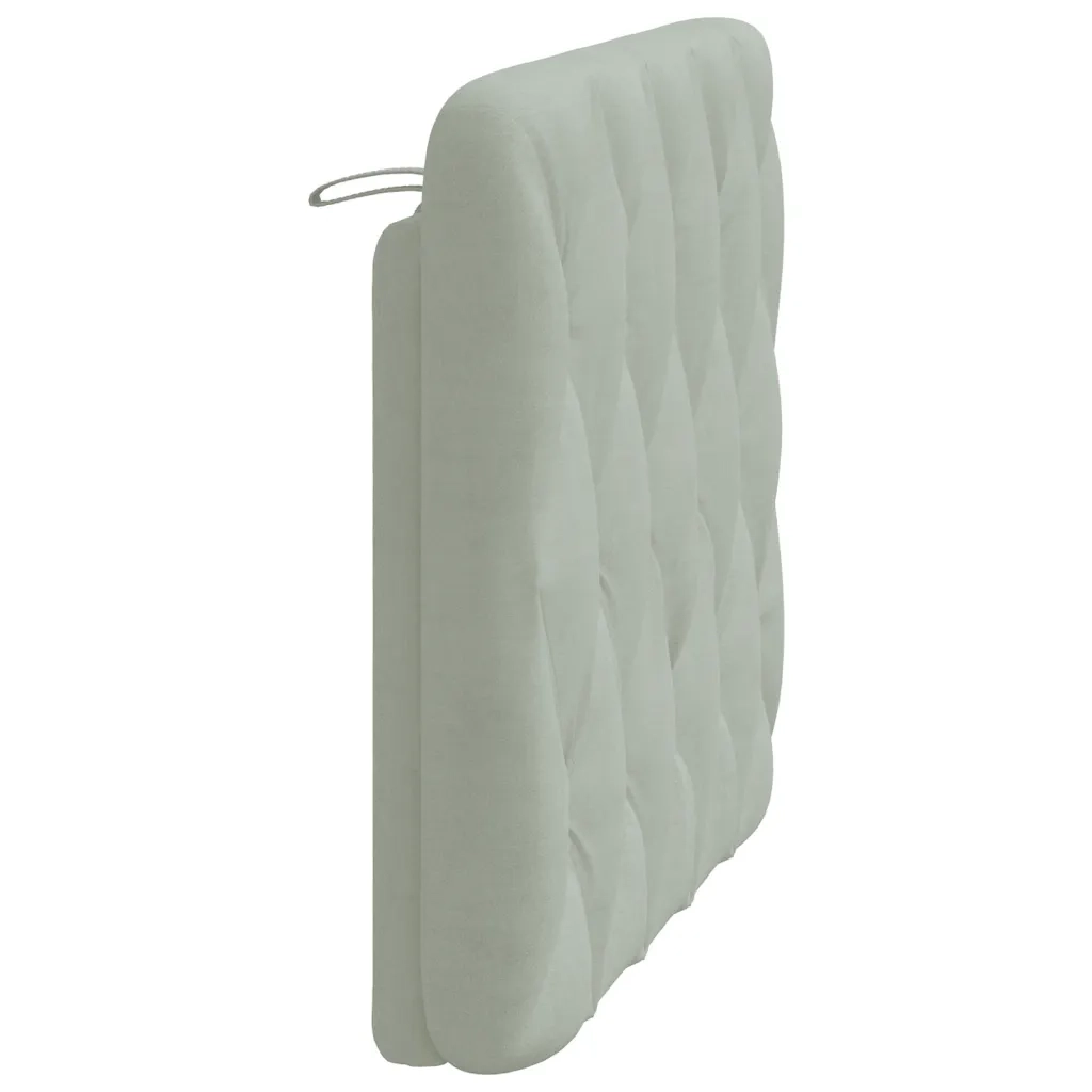 Cuscino testiera Grigio Chiaro 100 cm in Velluto 3207722
