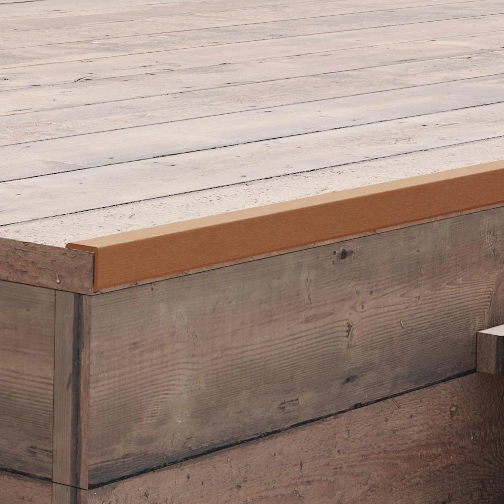 Profili Angolari per Decking in WPC  5pz 170cm Marrone Chiaro cod mxl 51108