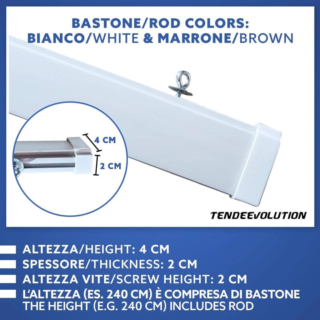 Tenda Antimosche Modello Filo in PVC, Plastica Rosso | Largh. 0,80m x Alt. 2,20m | Protezione Insetti, Porta, Esterno, Interno
