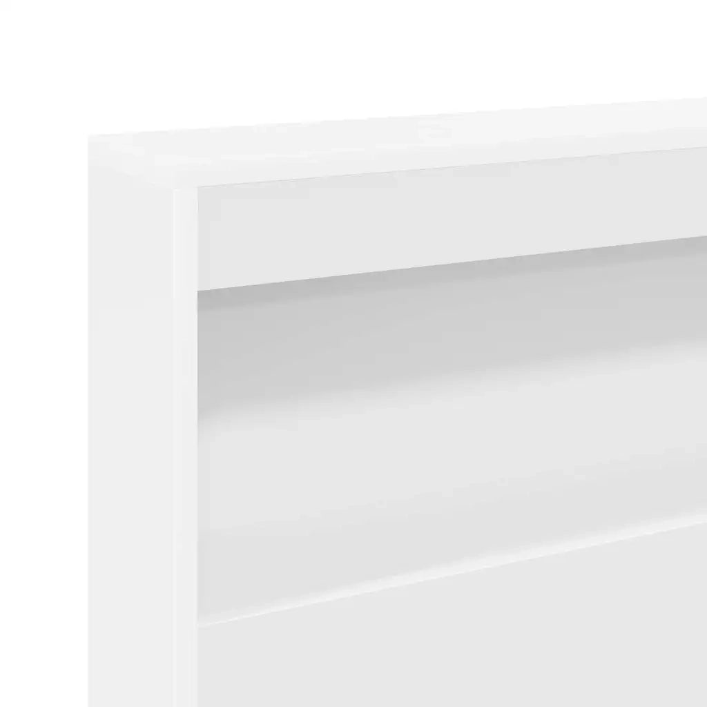 Testata contenitore con testiera Bianco 80 cm Legno multistrato 3335445