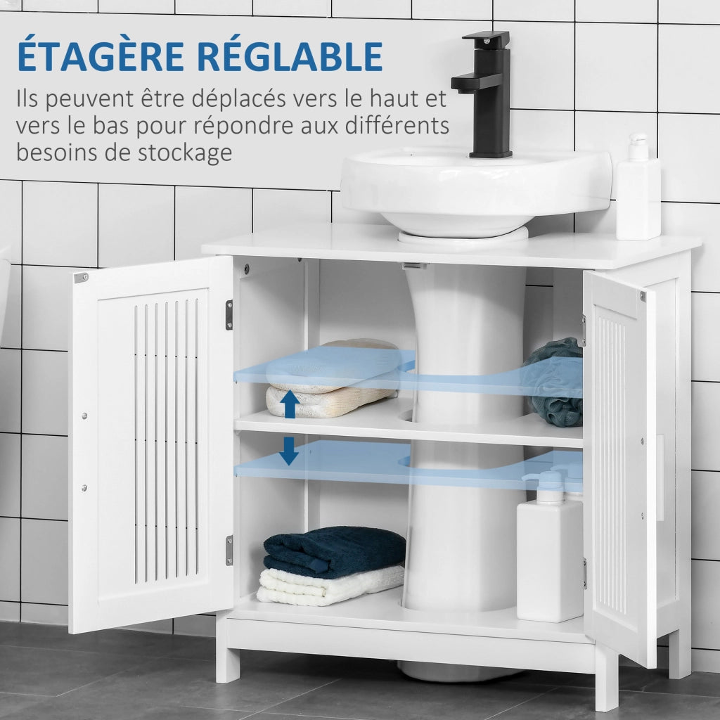 Mobile Sottolavabo Bagno ¨C Minimal ¨C 60x30x60 cm Bianco MDF