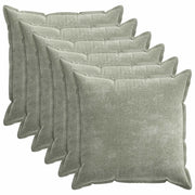 Federa 6 pz HOUTEN Verde 70 x 70 cm Tessuto Chenille 921380