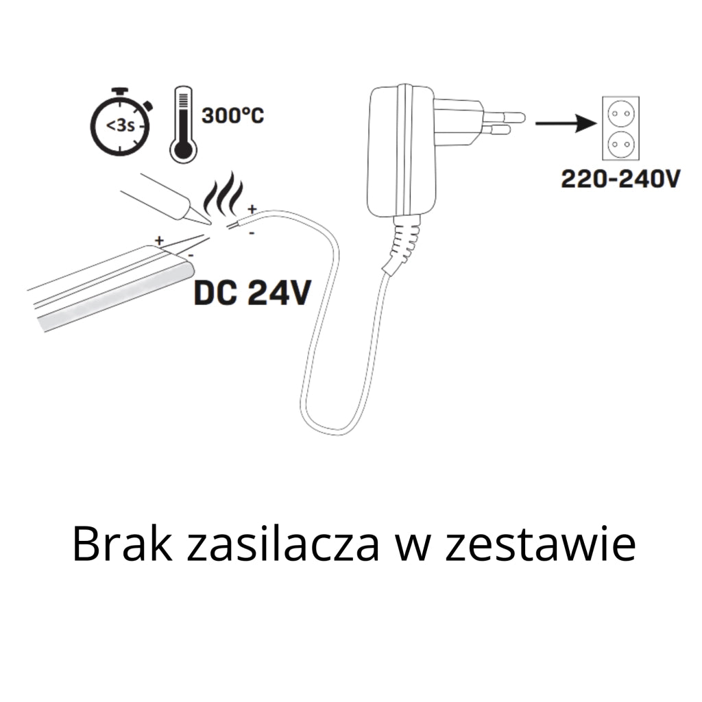 Striscia LED Neon 24V 5m flessibile verde IP65 Polux
