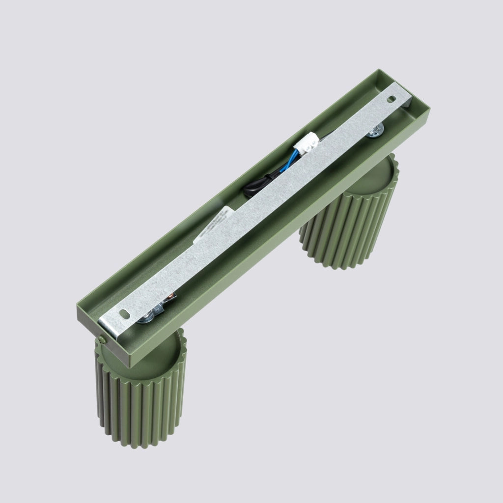 Lampada da soffitto KARBON 2 verde oliva
