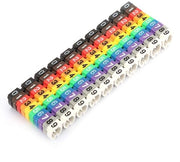 Etichette numeriche a colori digitali (100 pezzi)