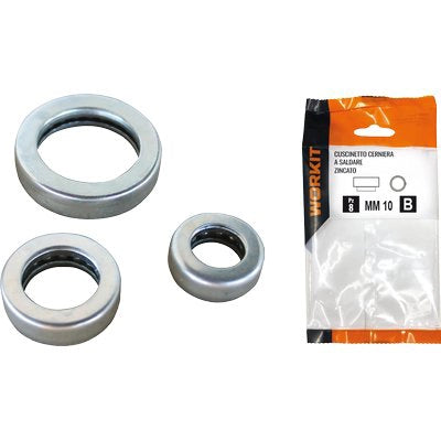 CUSCINETTO CERNIERA A SALDARE ZINCATO SELF WORKIT - MM 11 CF=PZ 4- 2 confezioni