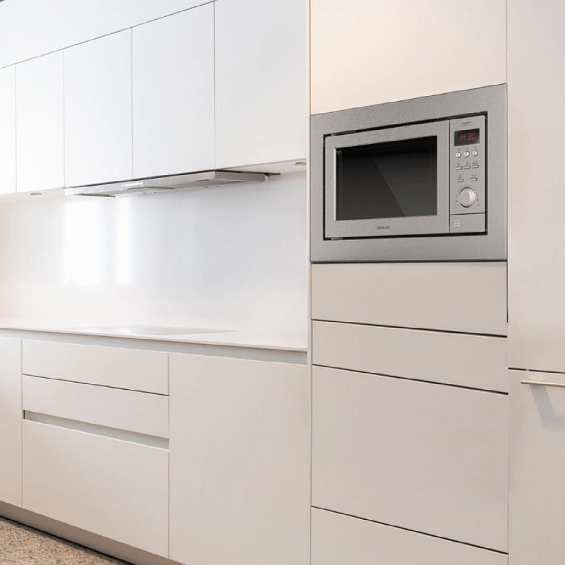 CECOTEC 01390 - Microonde a incasso GrandHeat 2500 Built-In Steel