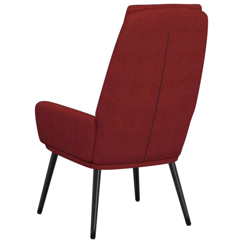 Sedia Relax Rosso Vino in Tessuto 341320