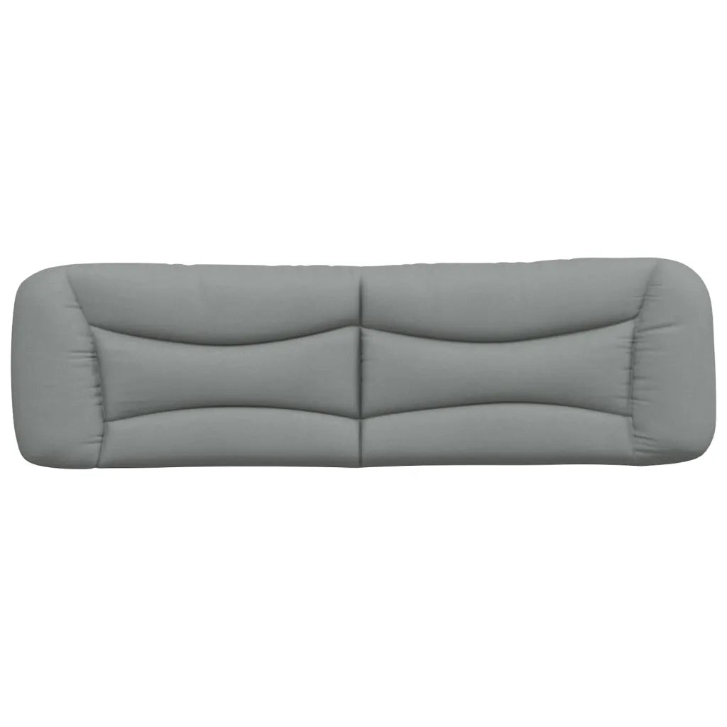 Cuscino Testiera-Cuscino per Testiera Hvar Grigio Chiaro 180 cm in Tessuto