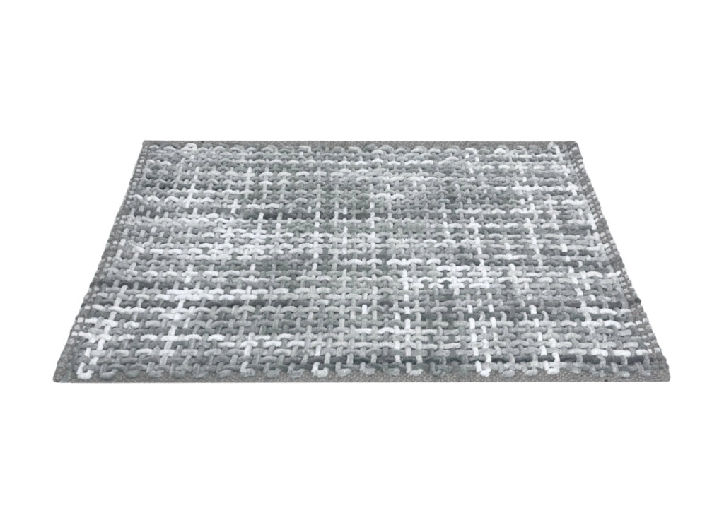 Tappeto Bagno Doccia Antiscivolo In Microfibra Super Assorbente Plot - 60x120 - Grigio