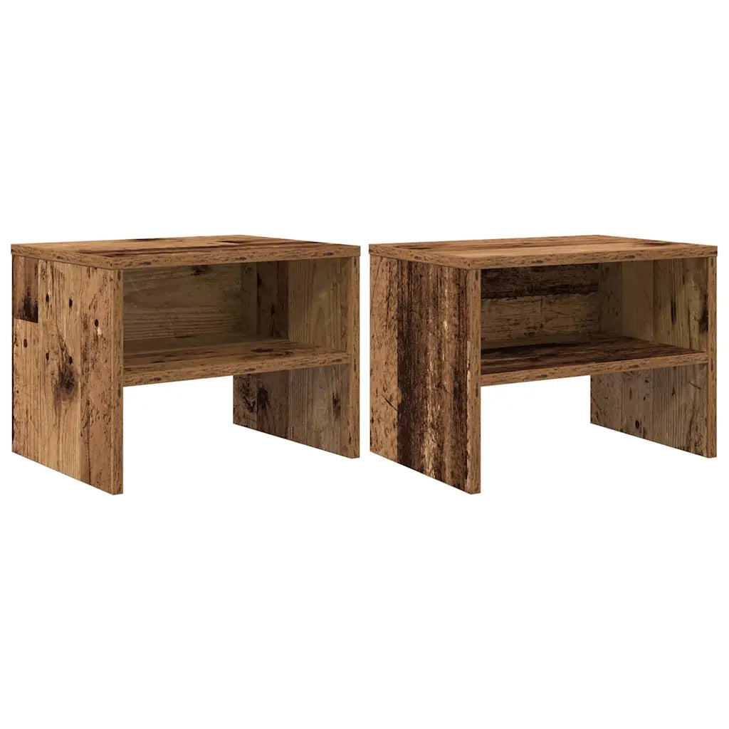 Armadio da Notte 2 pcs Legno vecchio 40 x 40 x 30 cm 875004