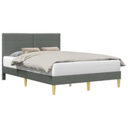 Letto matrimoniale | Letto per adulti | Struttura del letto Grigio Scuro 140 x 200 cm Tessuto