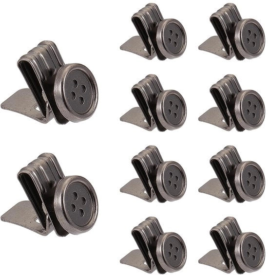 10 Stuks Bretelle con Piastrine Mobili con Clip Metallico