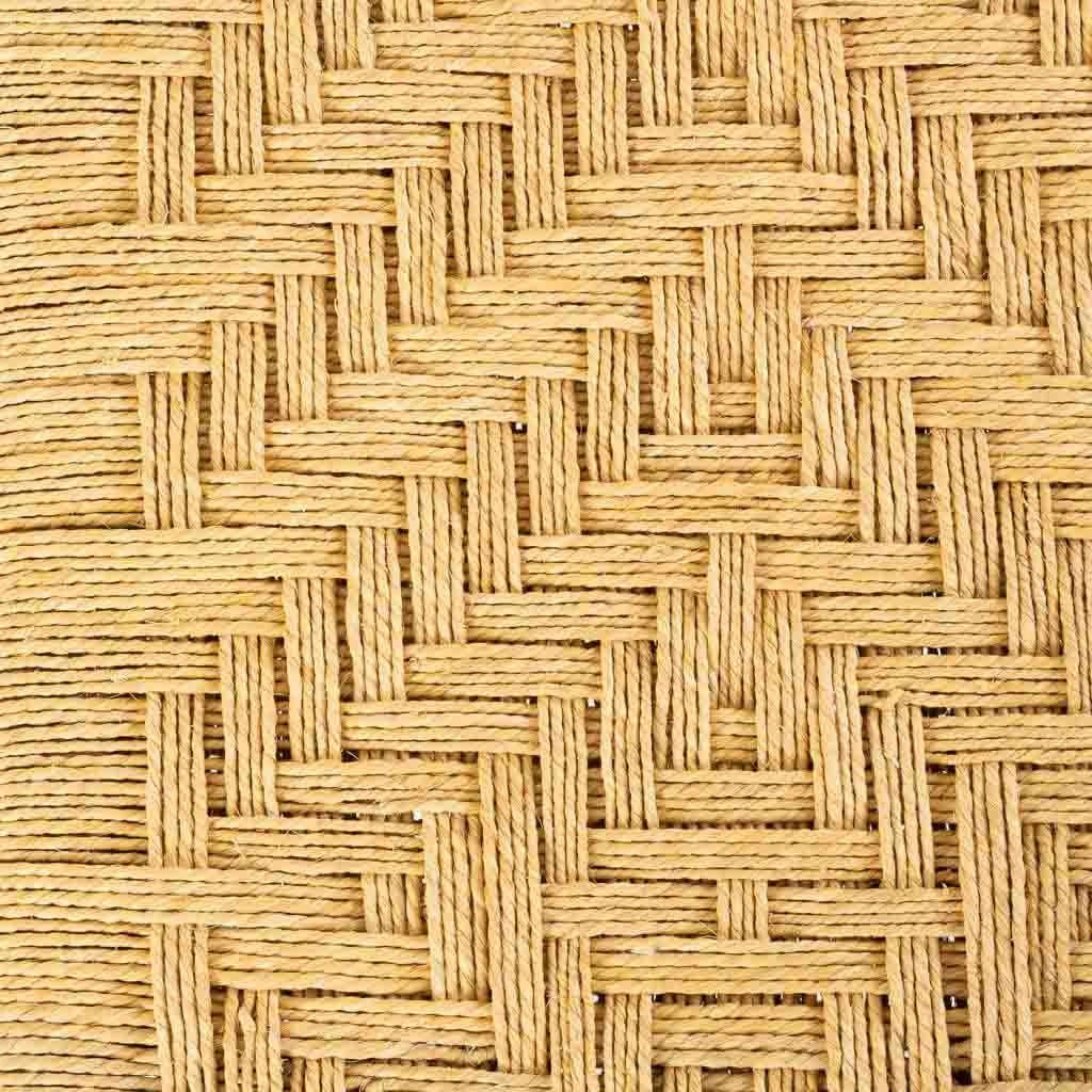 Sgabello in legno e corda marrone 90x44x35h