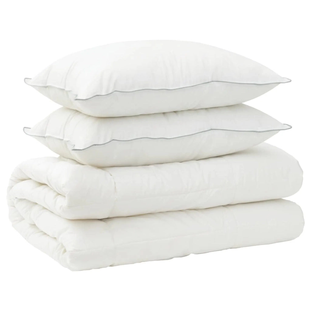 Set di piumone e cuscini 3 pcs 140x220 cm 4 stagioni 220 GSM 3441326
