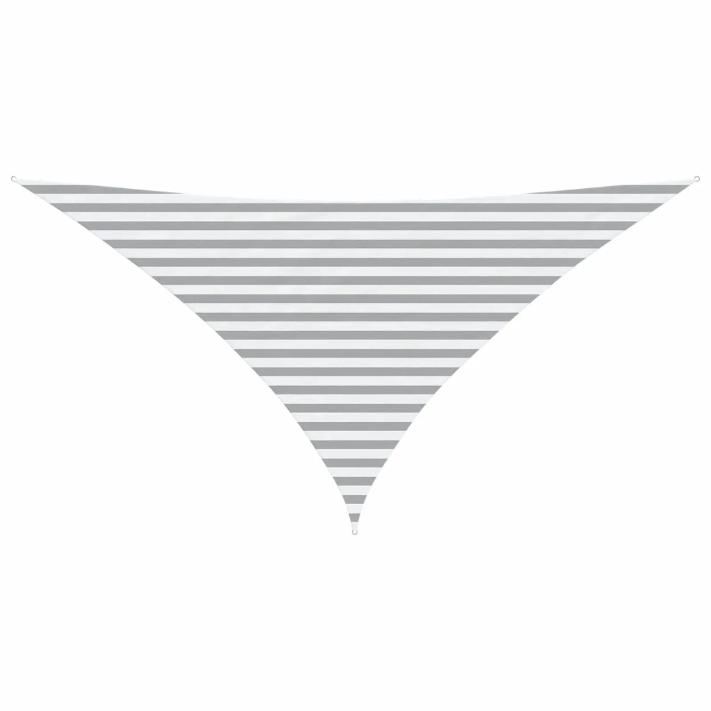 Vela Parasole | Telo Ombra | Vela da ombra solare Grigio chiaro e bianco 3,5 x 3,5 x 4,9 m