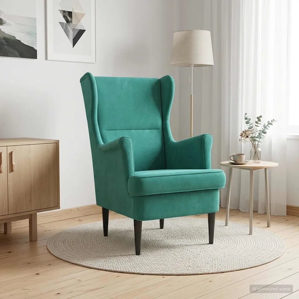 Poltrona Turchese Velluto 42029873