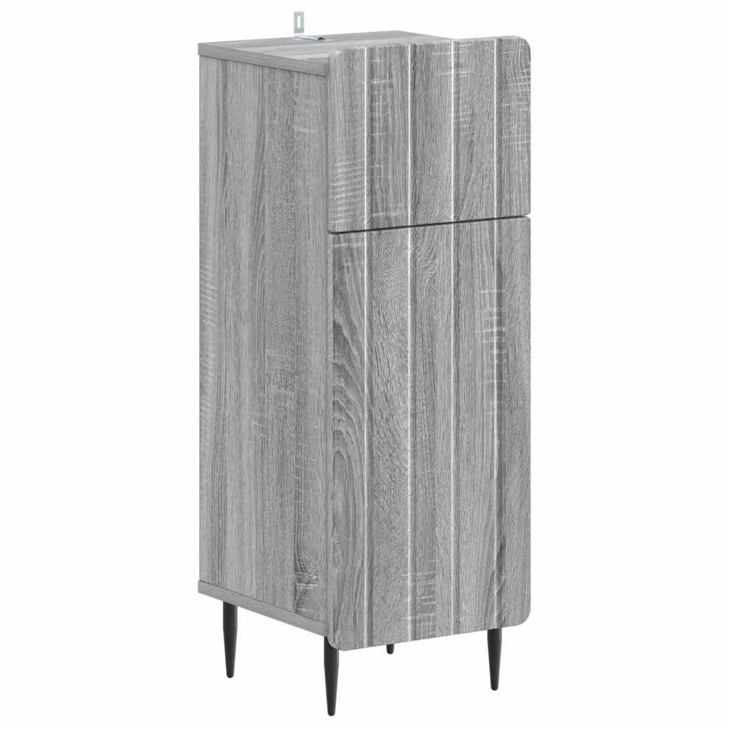 Set di Armadi da Bagno da 2 Pezzi ZWOLLE Sonoma grigio 3417681