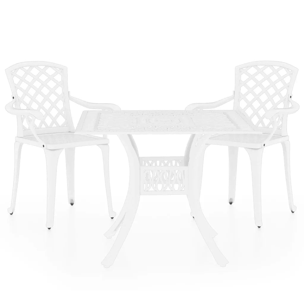 Set da Bistrot 3 pz in Alluminio Pressofuso Bianco 3070588
