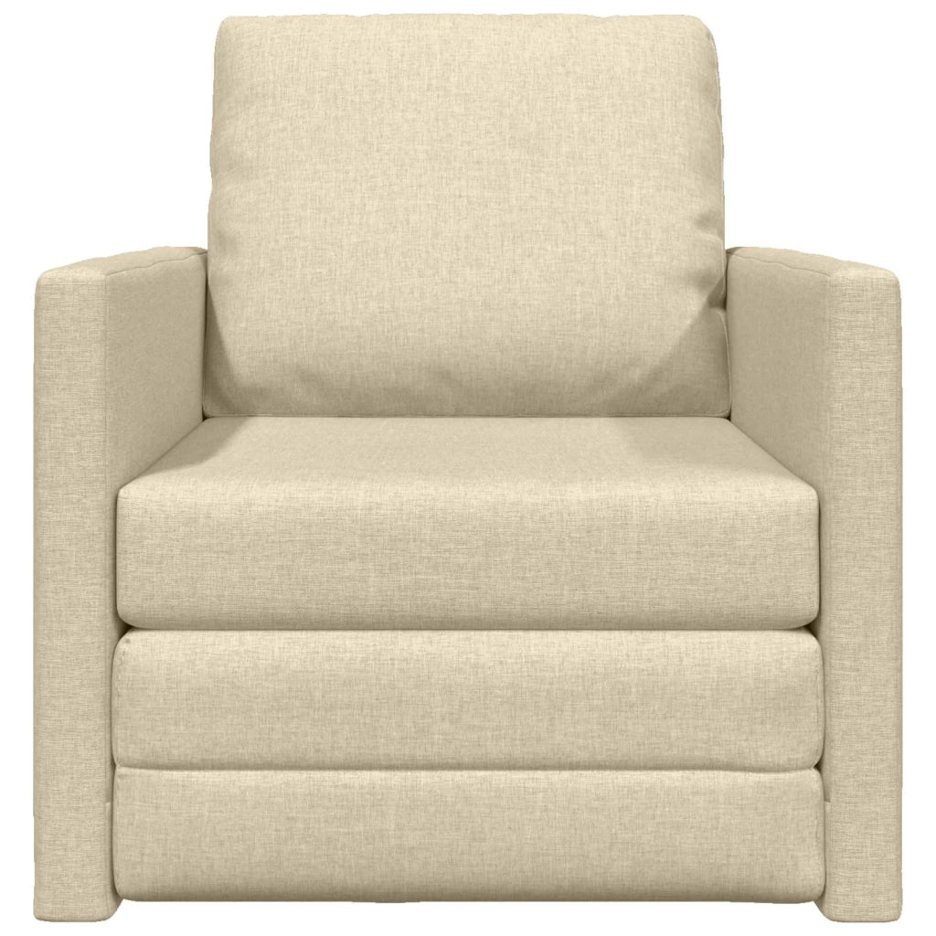 Divano letto Crema 74 x 77 x 81 cm Tessuto 4106627