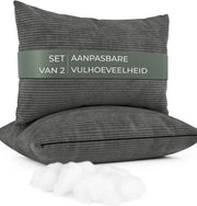 Sofa Cuscino Fluff - Set a 2 pezzi - Corduroy - Flessibile e Morbido