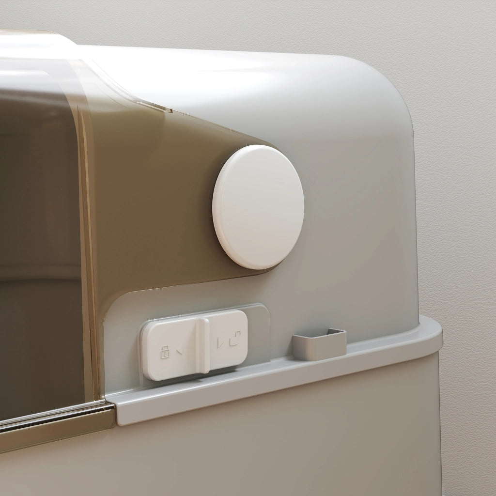 Casetta per gatti con coperchio ¨C zephmum ¨C  in acciaio inox