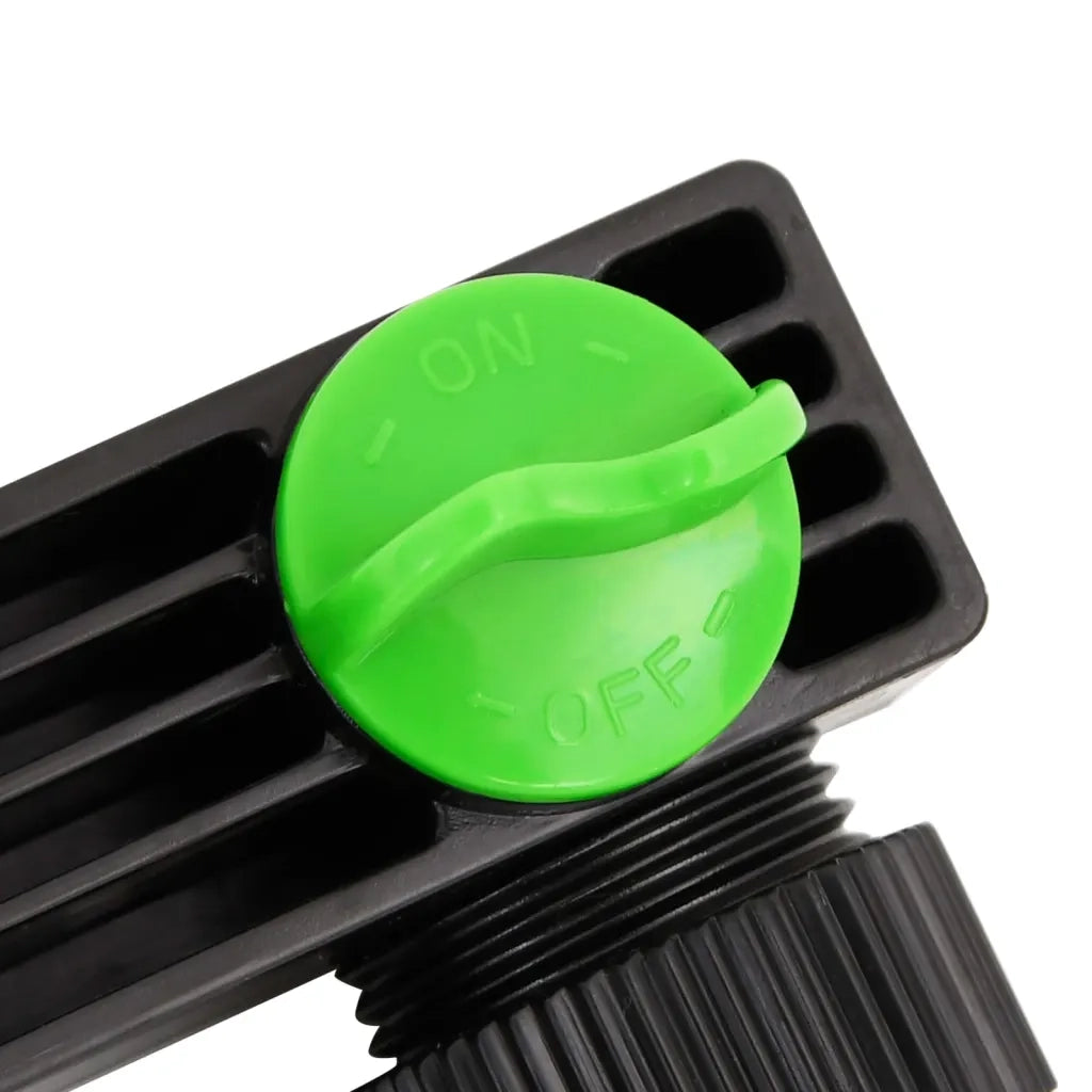 Adattatore Rubinetto a 4 Vie Verde e Nero 19,5x6x11 cm ABS e PP 154450